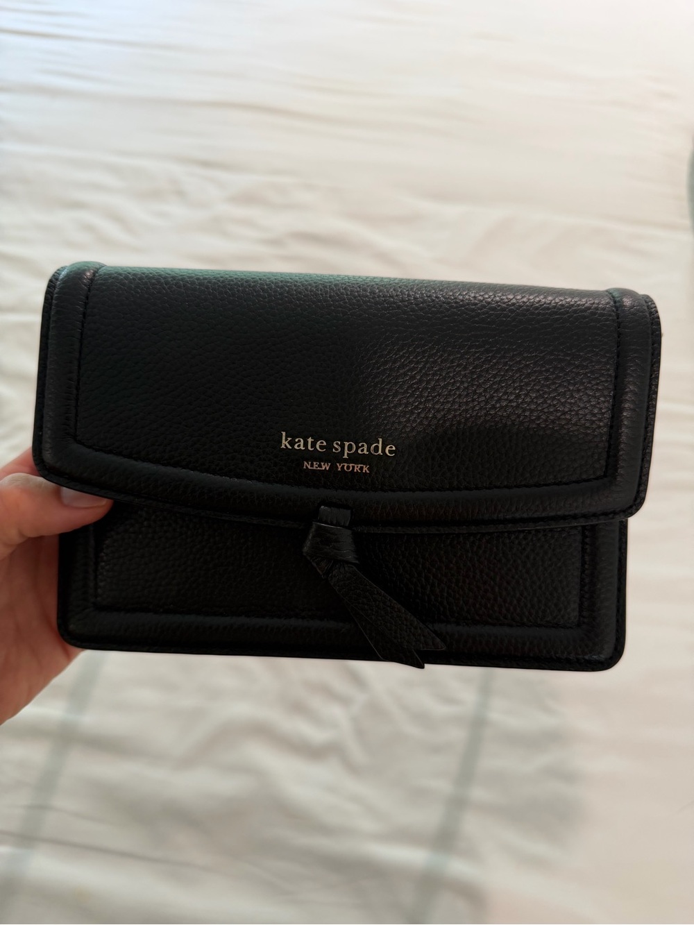 Kate spade black leather purse